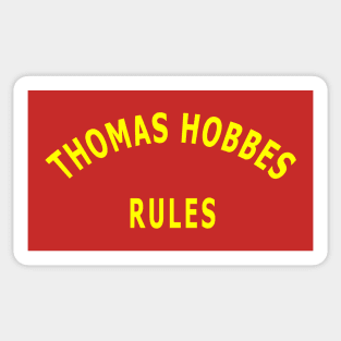 Thomas Hobbes Rules Sticker